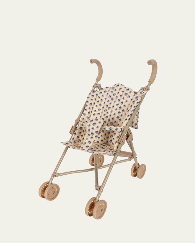 Floral-Print Doll Stroller